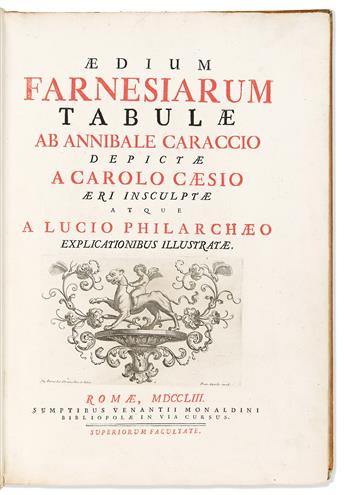 Carracci, Annibale (1560-1609) Aedium Farnesiarum Tabulae.